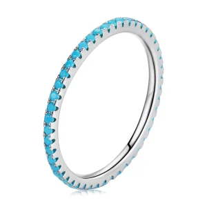 (imagine pentru) Inel de moda stil Pandora albastru cu elf - SCR066-BU