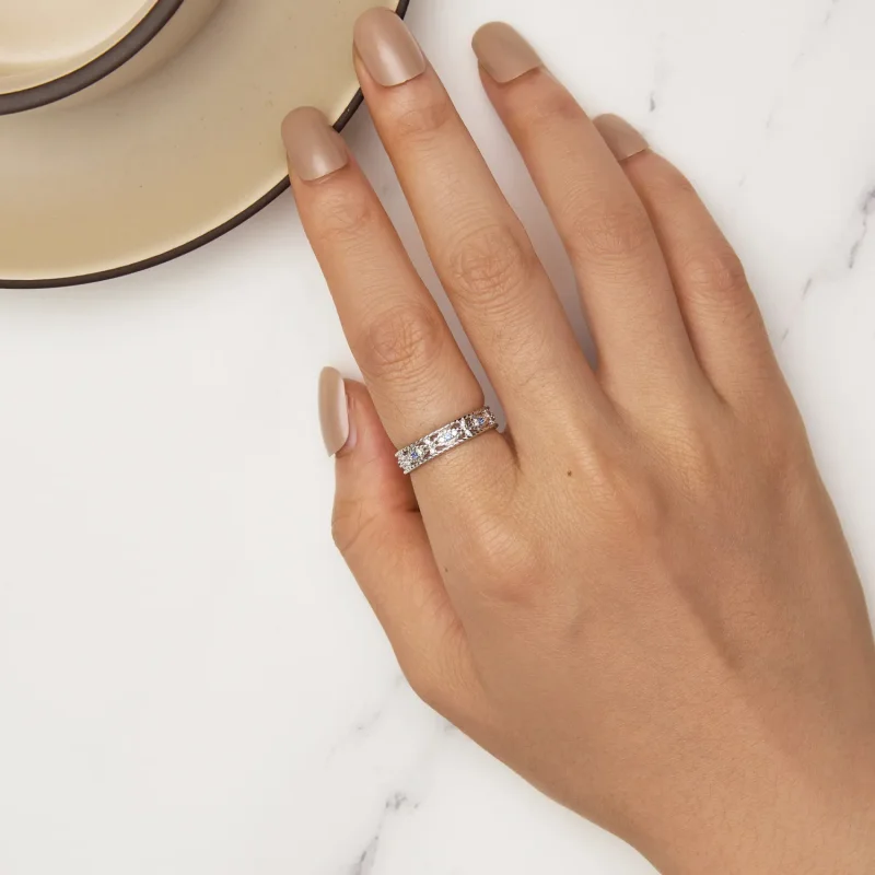 (imagine pentru) Inel de stil Pandora cu ochiul diavolului - BSR456 - Vizualizare 5