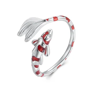 (imagine pentru) Inel deschis de tip Pandora cu model Koi - BSR474-E