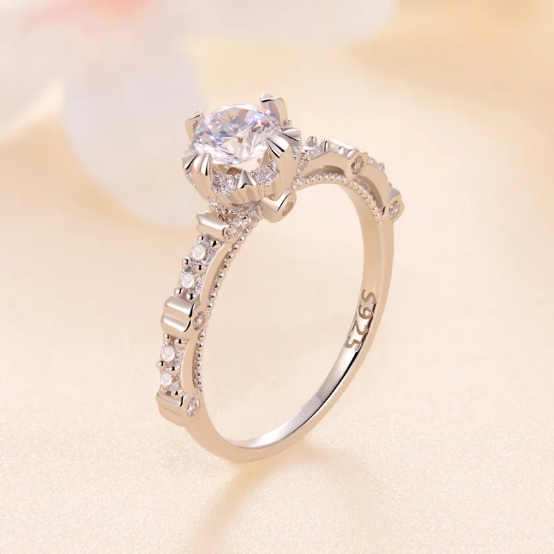 (imagine pentru) Inel Moissanite Exquisite de stil Pandora - MSR023 - Vizualizare 2