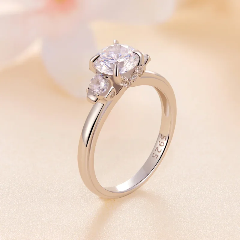 (imagine pentru) Inel Moissanite Exquisite în stilul Pandora - MSR022 - Vizualizare 2