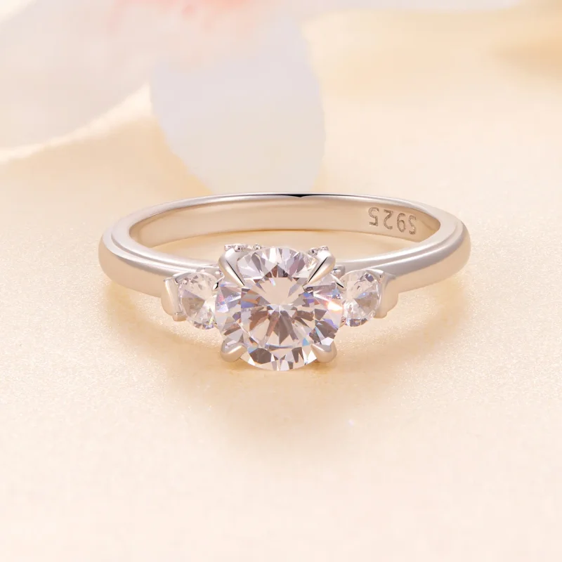 (imagine pentru) Inel Moissanite Exquisite în stilul Pandora - MSR022 - Vizualizare 3