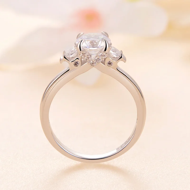 (imagine pentru) Inel Moissanite Exquisite în stilul Pandora - MSR022 - Vizualizare 4