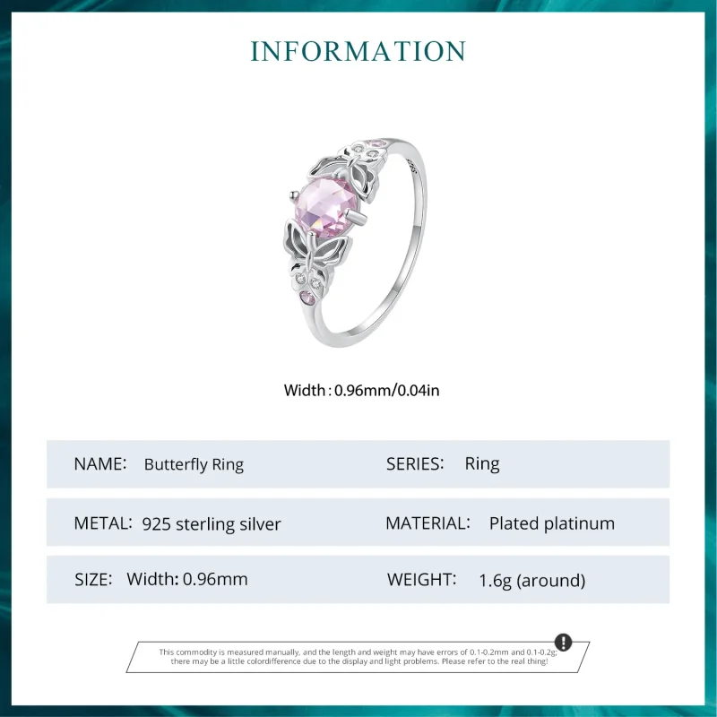(imagine pentru) Inel în stil Pandora cu fluture - BSR478 - Vizualizare 6