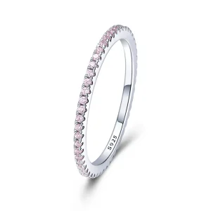 (imagine pentru) Inel Pandora cu diamant roz în stil - SCR066-J