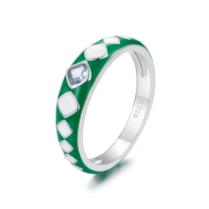 (imagine pentru) Inel Pandora cu model de diamant - SCR942
