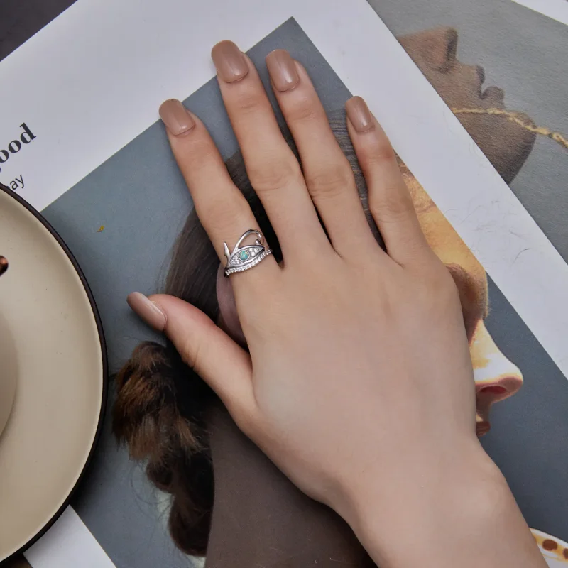 (imagine pentru) Inel Pandora cu stil Zircon Ochiul lui Horus - BSR403 - Vizualizare 5
