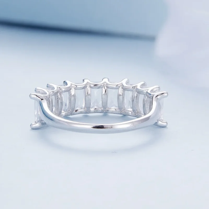 (imagine pentru) Inel Pandora stil, cu zirconiu strălucitor - BSR409 - Vizualizare 4