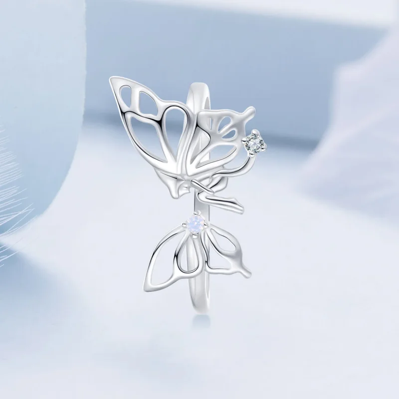 (imagine pentru) Inel Pandora stil fluture elf - BSR484-E - Vizualizare 2
