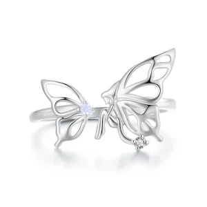 (imagine pentru) Inel Pandora stil fluture elf - BSR484-E