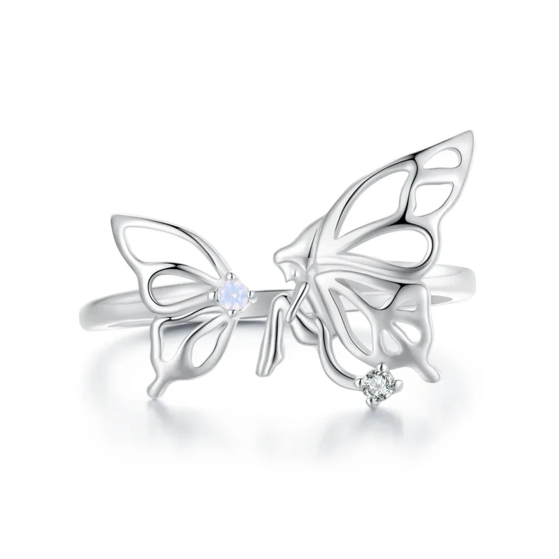 (imagine pentru) Inel Pandora stil fluture elf - BSR484-E