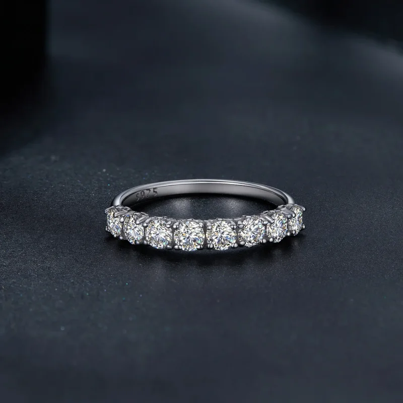 (imagine pentru) Inel Pandora Style cu model Moissanite (Un certificat) - MSR015 - Vizualizare 4