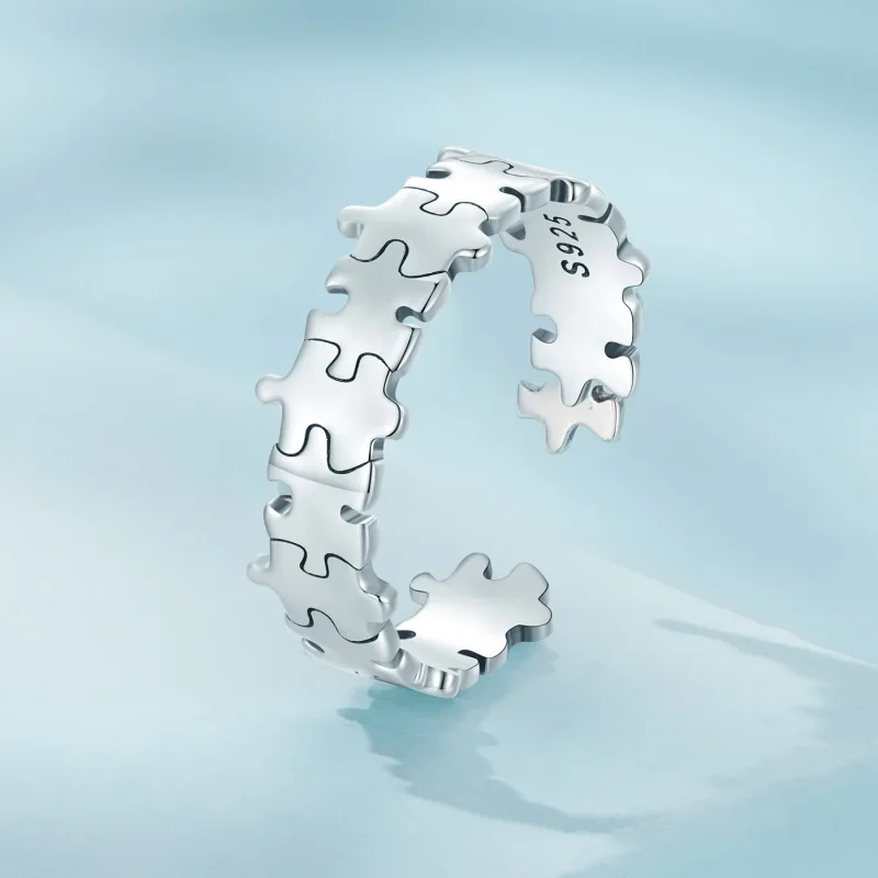 (imagine pentru) Inel puzzle stil Pandora - SCR925 - Vizualizare 2
