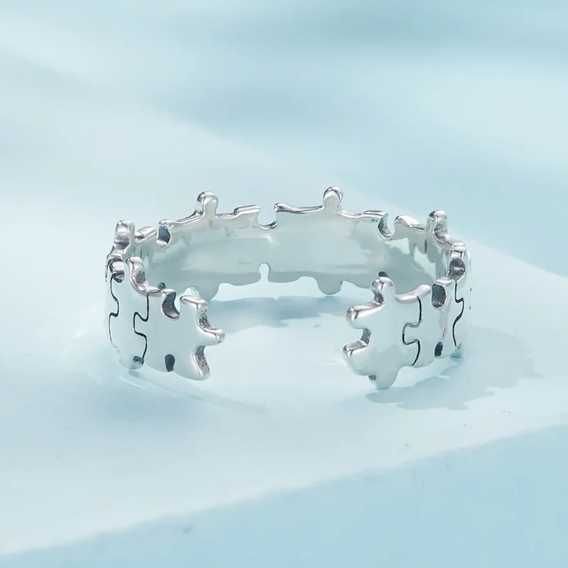 (imagine pentru) Inel puzzle stil Pandora - SCR925 - Vizualizare 4