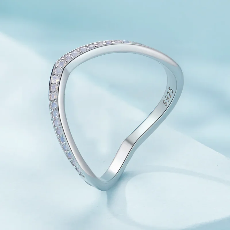 (imagine pentru) Inel stil Pandora cu forma de os dorință roz - SCR945-PK - Vizualizare 2