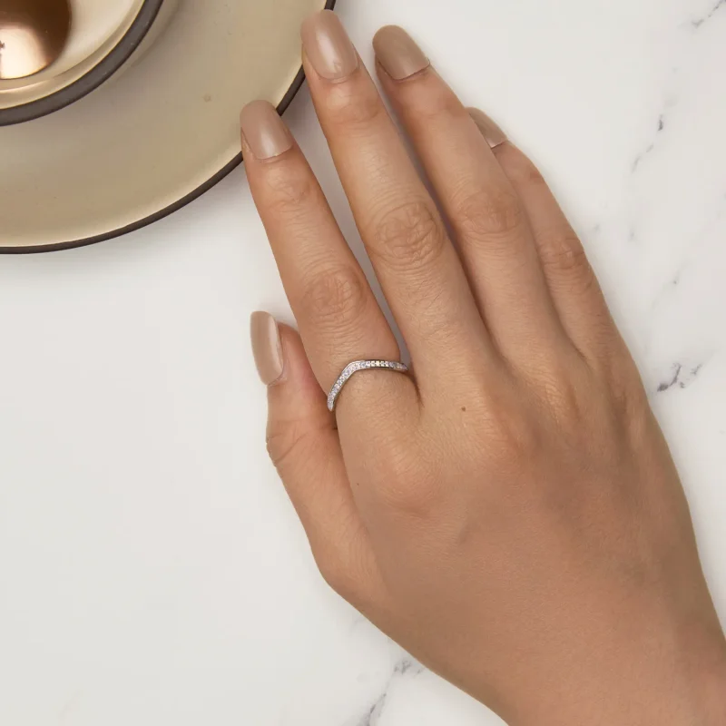 (imagine pentru) Inel stil Pandora cu forma de os dorință roz - SCR945-PK - Vizualizare 5