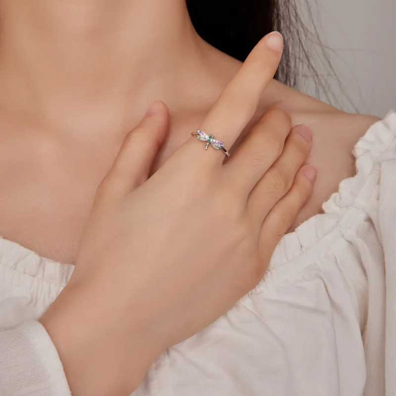 (imagine pentru) Inel stil Pandora cu libelulă - BSR384 - Vizualizare 4