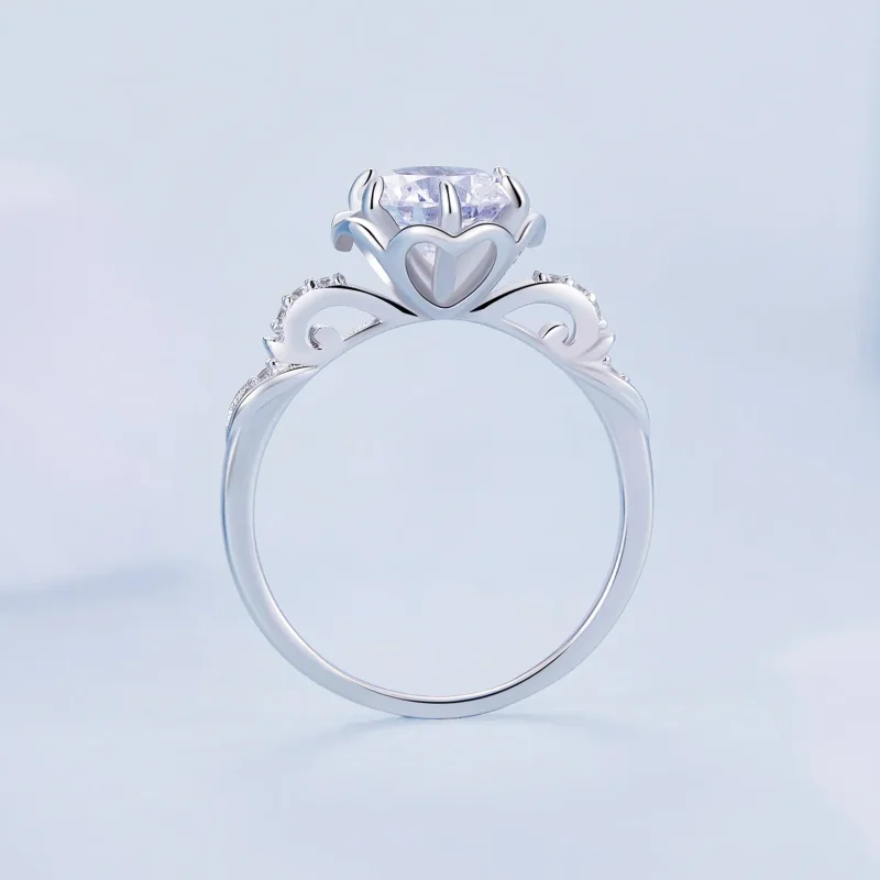 (imagine pentru) Inel stil Pandora cu roz romantic - BSR387 - Vizualizare 3
