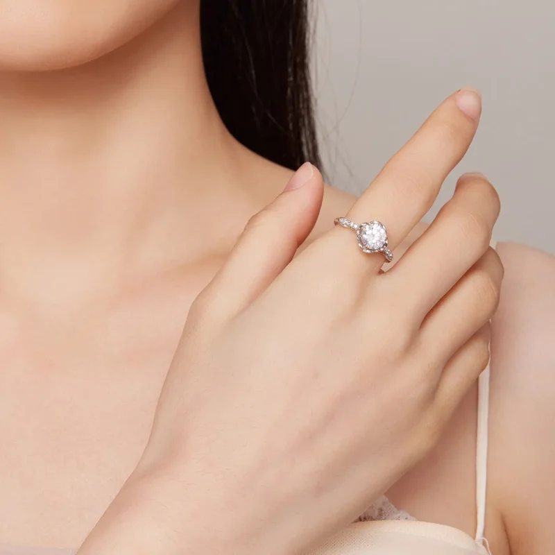 (imagine pentru) Inel stil Pandora cu roz romantic - BSR387 - Vizualizare 5