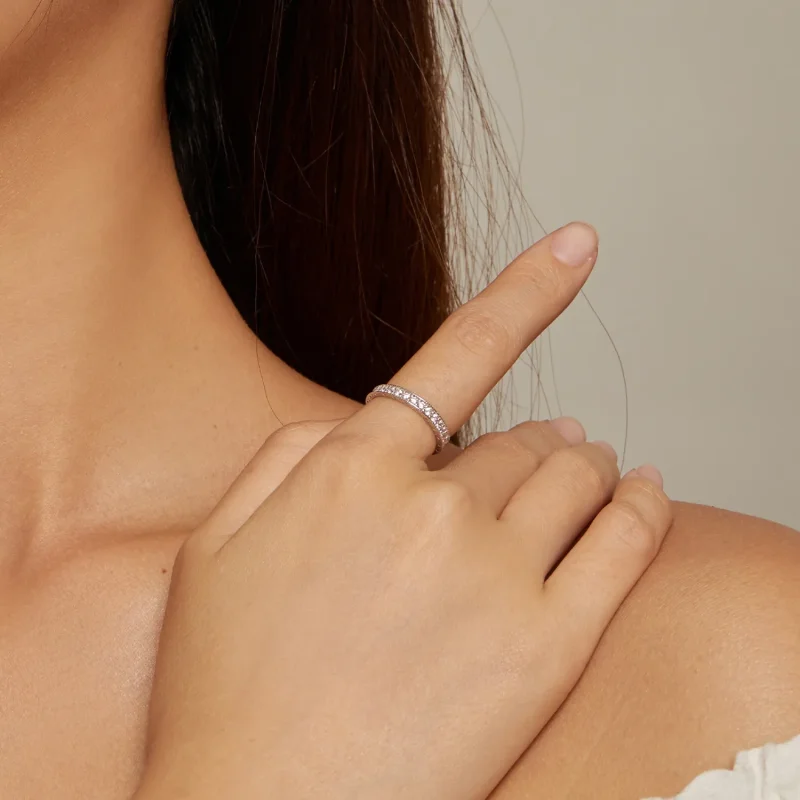 (imagine pentru) Inel strălucitor de stil Pandora - BSR462 - Vizualizare 4