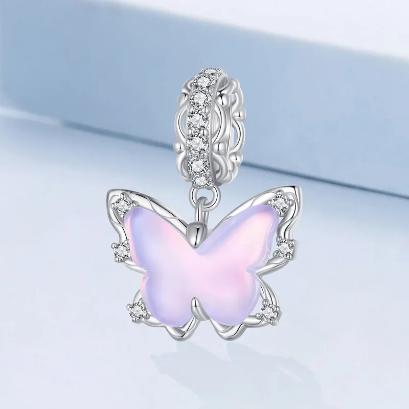 (imagine pentru) Pandantiv cu fluture dantelat în stil Pandora - BSC925 - Vizualizare 2