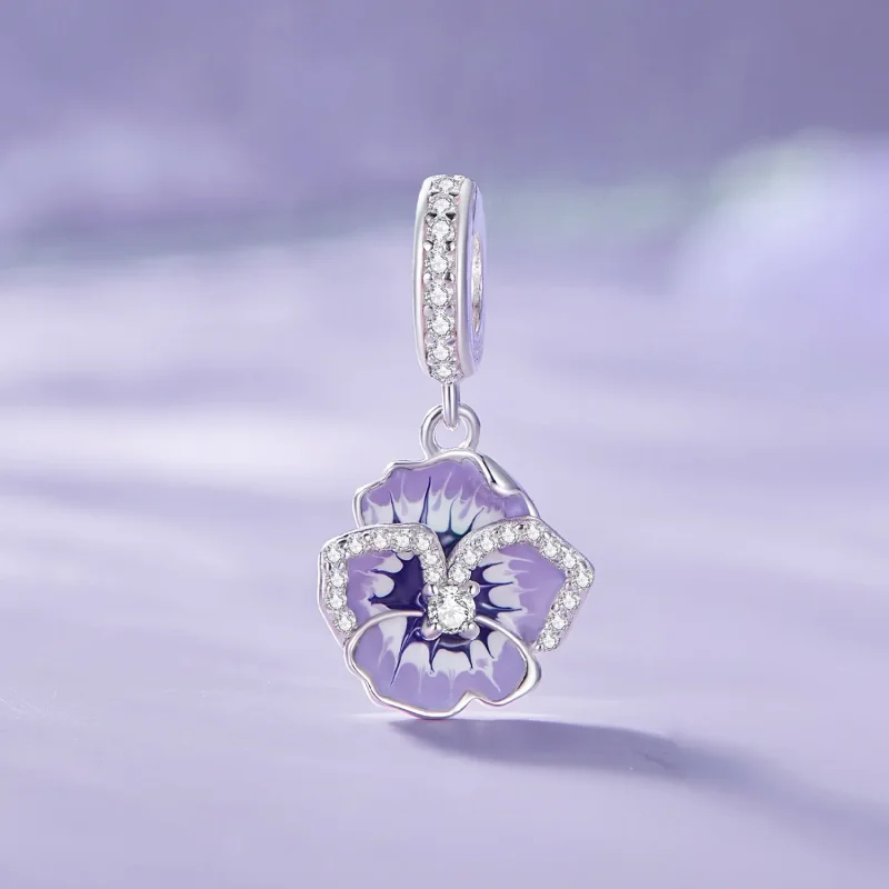 (imagine pentru) Pandantiv cu model Pandora Pansy Dangle - SCC2583 - Vizualizare 2