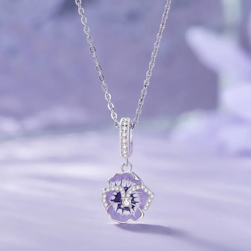 (imagine pentru) Pandantiv cu model Pandora Pansy Dangle - SCC2583 - Vizualizare 3