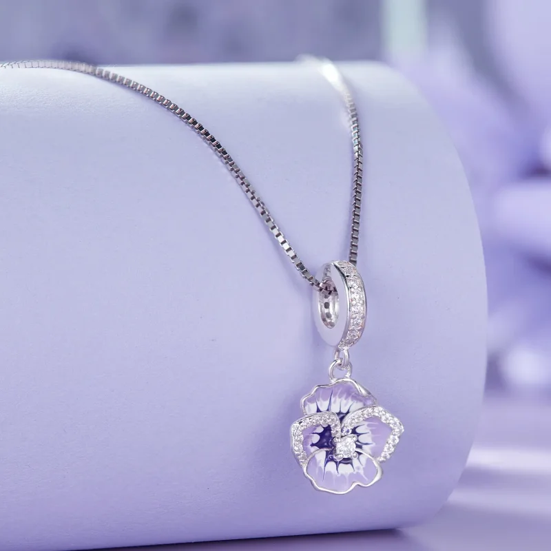 (imagine pentru) Pandantiv cu model Pandora Pansy Dangle - SCC2583 - Vizualizare 4