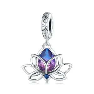 (imagine pentru) Pandantiv în stil Pandora cu lotus - SCC2562