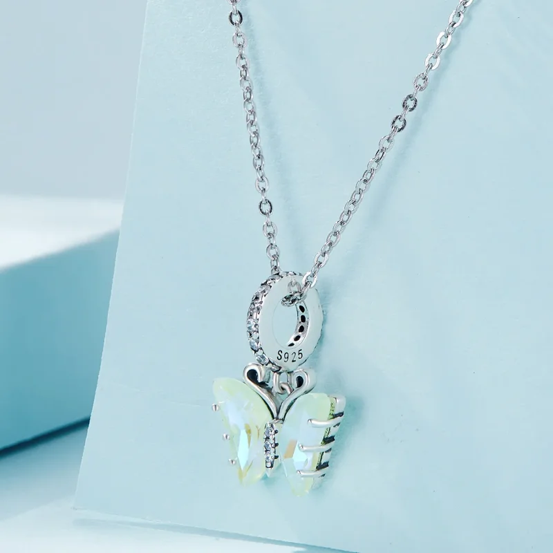 (imagine pentru) Pandantiv Pandora stil fluture verde Aurora - SCC2305-GN - Vizualizare 2
