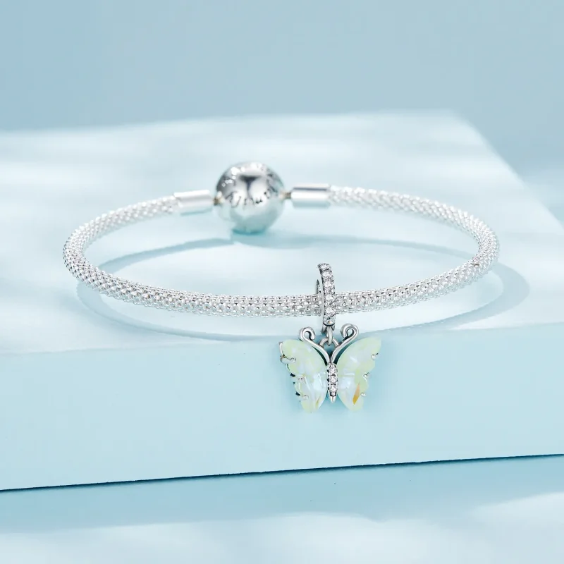 (imagine pentru) Pandantiv Pandora stil fluture verde Aurora - SCC2305-GN - Vizualizare 3
