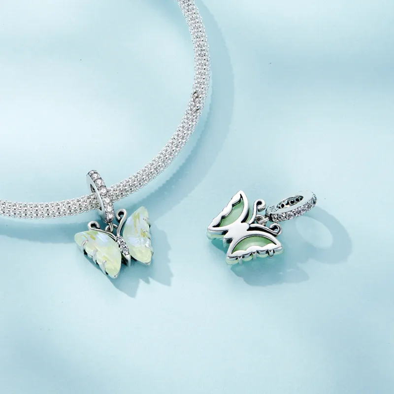 (imagine pentru) Pandantiv Pandora stil fluture verde Aurora - SCC2305-GN - Vizualizare 4