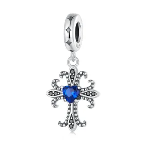 (imagine pentru) Pandantiv Retro în stil Pandora cu dangle în formă de cruce - SCC2643