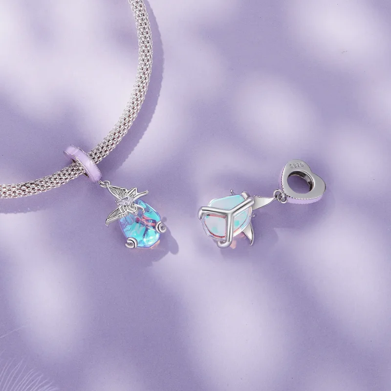 (imagine pentru) Pandantiv Pandantiv Stil Pandora cu Fluture - SCC2546 - Vizualizare 4