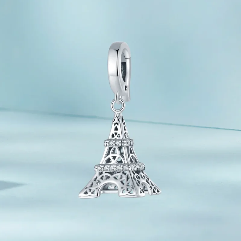(imagine pentru) Pandantiv stil Pandora cu turnul Eiffel - SCC2570 - Vizualizare 2