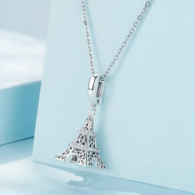 (imagine pentru) Pandantiv stil Pandora cu turnul Eiffel - SCC2570 - Vizualizare 3