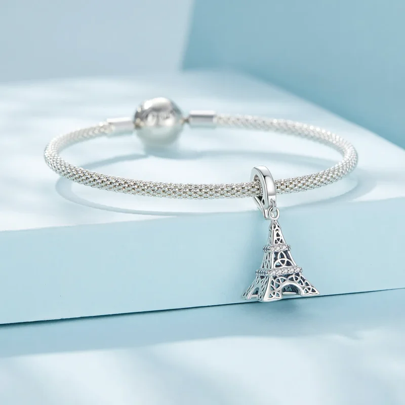 (imagine pentru) Pandantiv stil Pandora cu turnul Eiffel - SCC2570 - Vizualizare 4