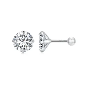 (imagine pentru) Pandantive de tip Pandora cu Zirconiu alb - Cercei cu tije - SCE1646-L