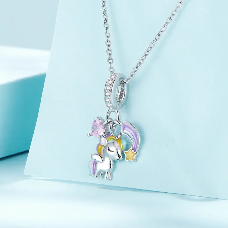 (imagine pentru) Pandora Stil Arc Unicorn Dangle - SCC2468 - Vizualizare 2