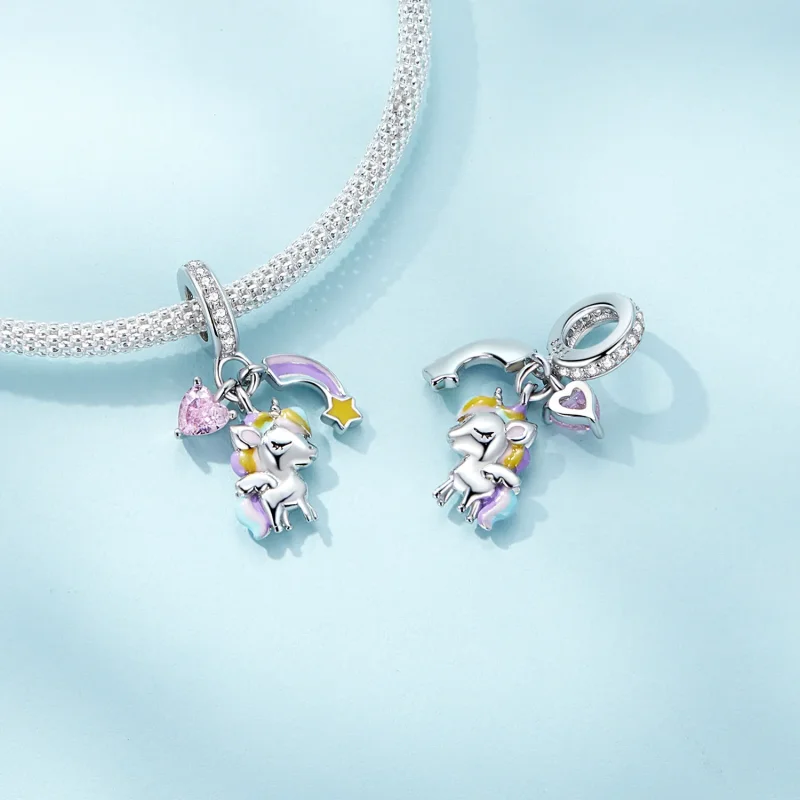 (imagine pentru) Pandora Stil Arc Unicorn Dangle - SCC2468 - Vizualizare 4