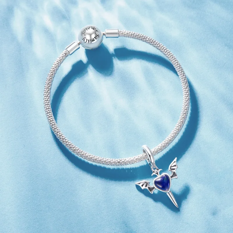 (imagine pentru) Pandora Stil Aripioare Îngerești Dangle - SCC2559 - Vizualizare 5