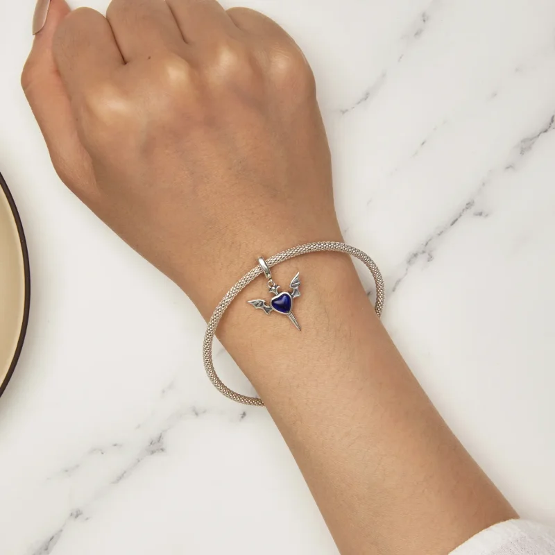(imagine pentru) Pandora Stil Aripioare Îngerești Dangle - SCC2559 - Vizualizare 6