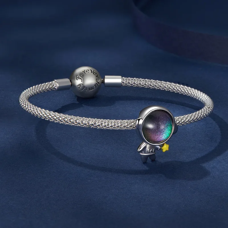 (imagine pentru) Pandora Stil Astronaut Stea Pandantiv - BSC793 - Vizualizare 5