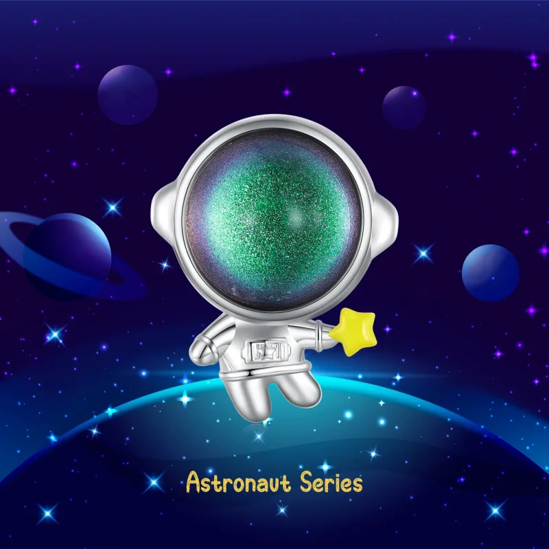 (imagine pentru) Pandora Stil Astronaut Stea Pandantiv - BSC793 - Vizualizare 7