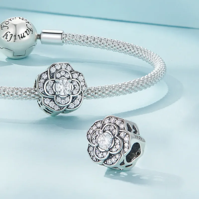 (imagine pentru) Pandora Stil Breloc Camellia - SCC2493 - Vizualizare 4