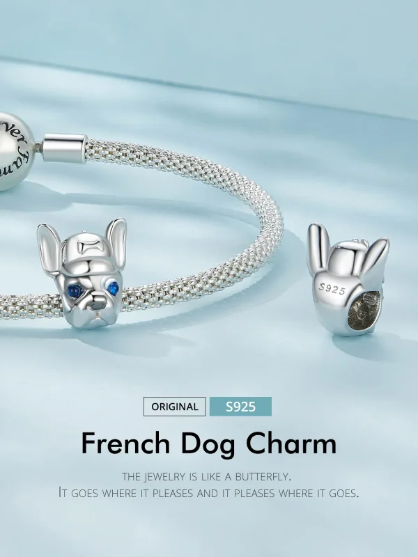 (imagine pentru) Pandora Stil Bulldog Francez Breloc - SCC2588 - Vizualizare 2