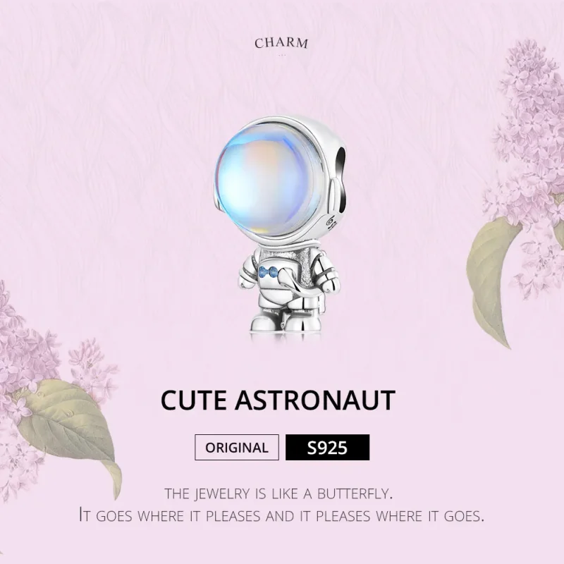 (imagine pentru) Pandora Stil Charm cu Astronaut Sensibil la Căldură - BSC578 - Vizualizare 2