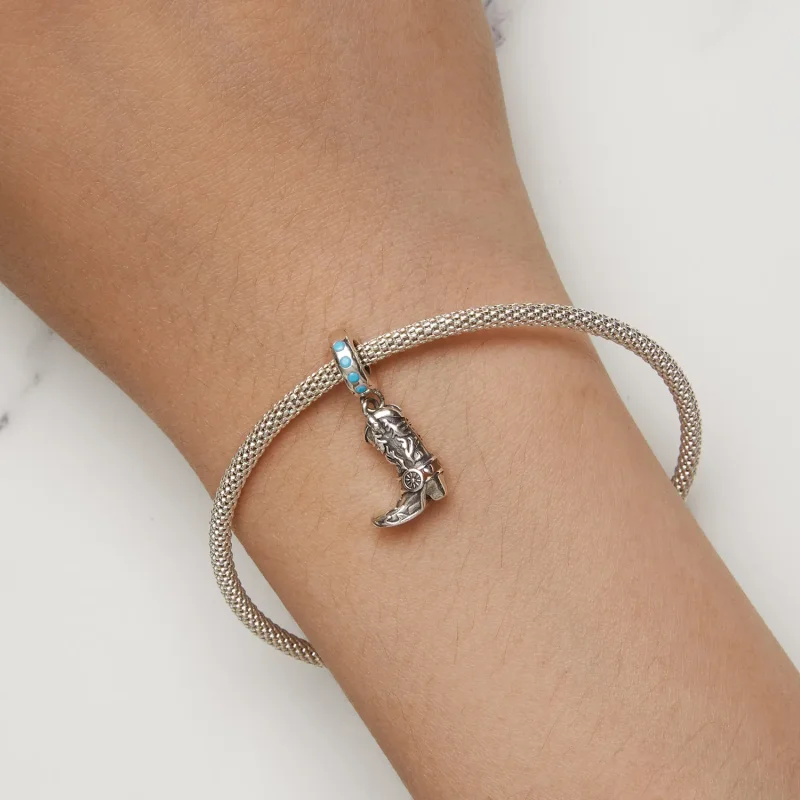 (imagine pentru) Pandora Stil Cizme de Piele Cowboy Dangle - SCC2566 - Vizualizare 6