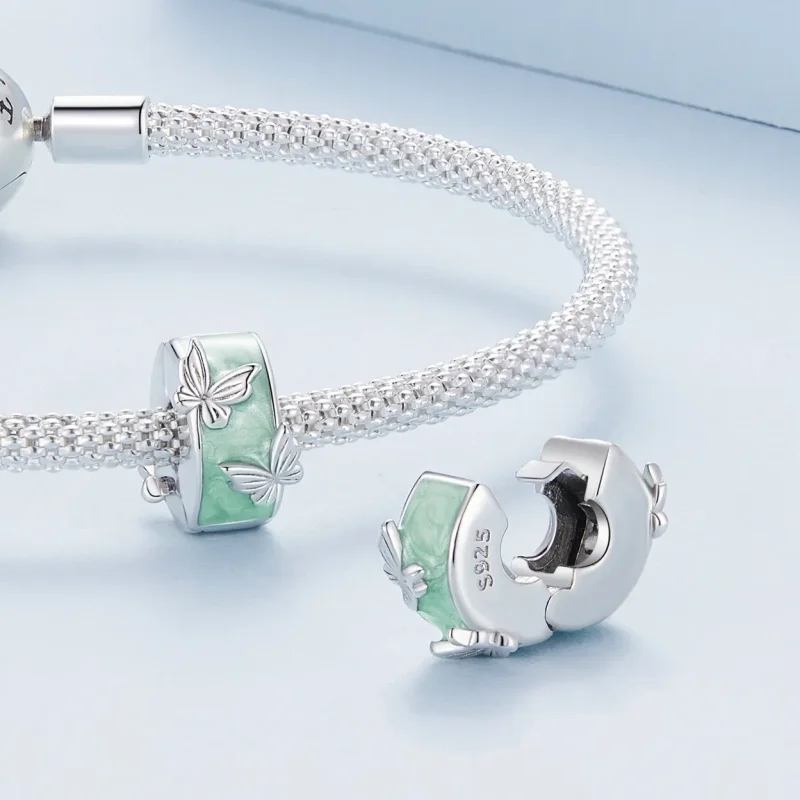 (imagine pentru) Pandora Stil Clip Fluture - BSC840 - Vizualizare 4