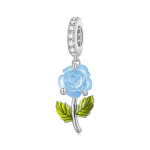 Pandora Stil Cristal Trandafir Danglă - BSC824-BU (imagine pentru) Pandora Stil Cristal Trandafir Danglă - BSC824-BU